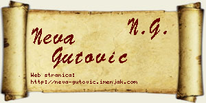 Neva Gutović vizit kartica